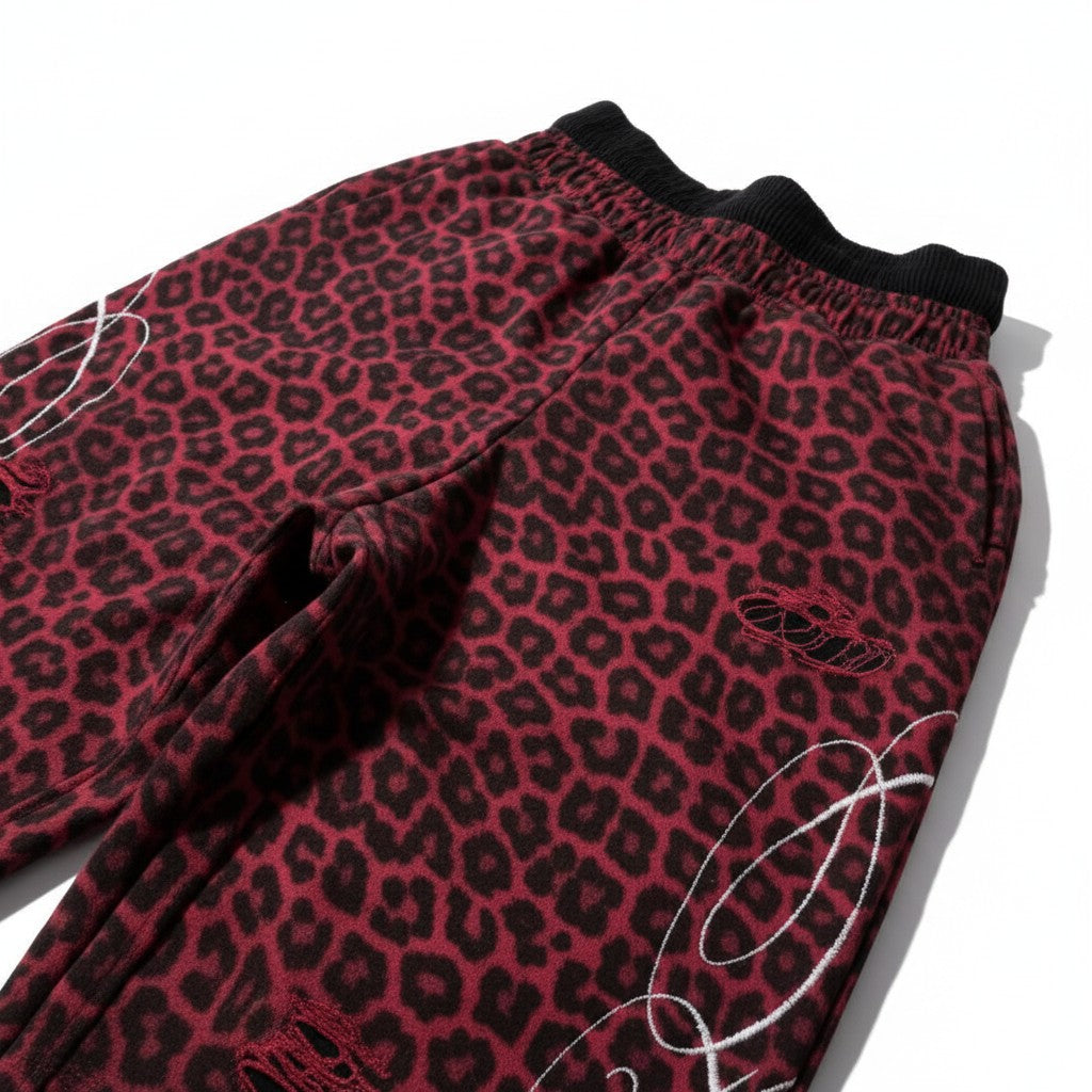 Pantalon Leopardo Vintage Roja