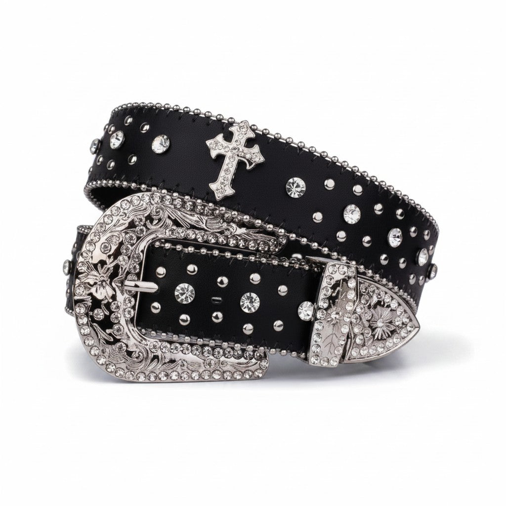 Cinturón BB Simon Cruz con Perlas y Diamantes