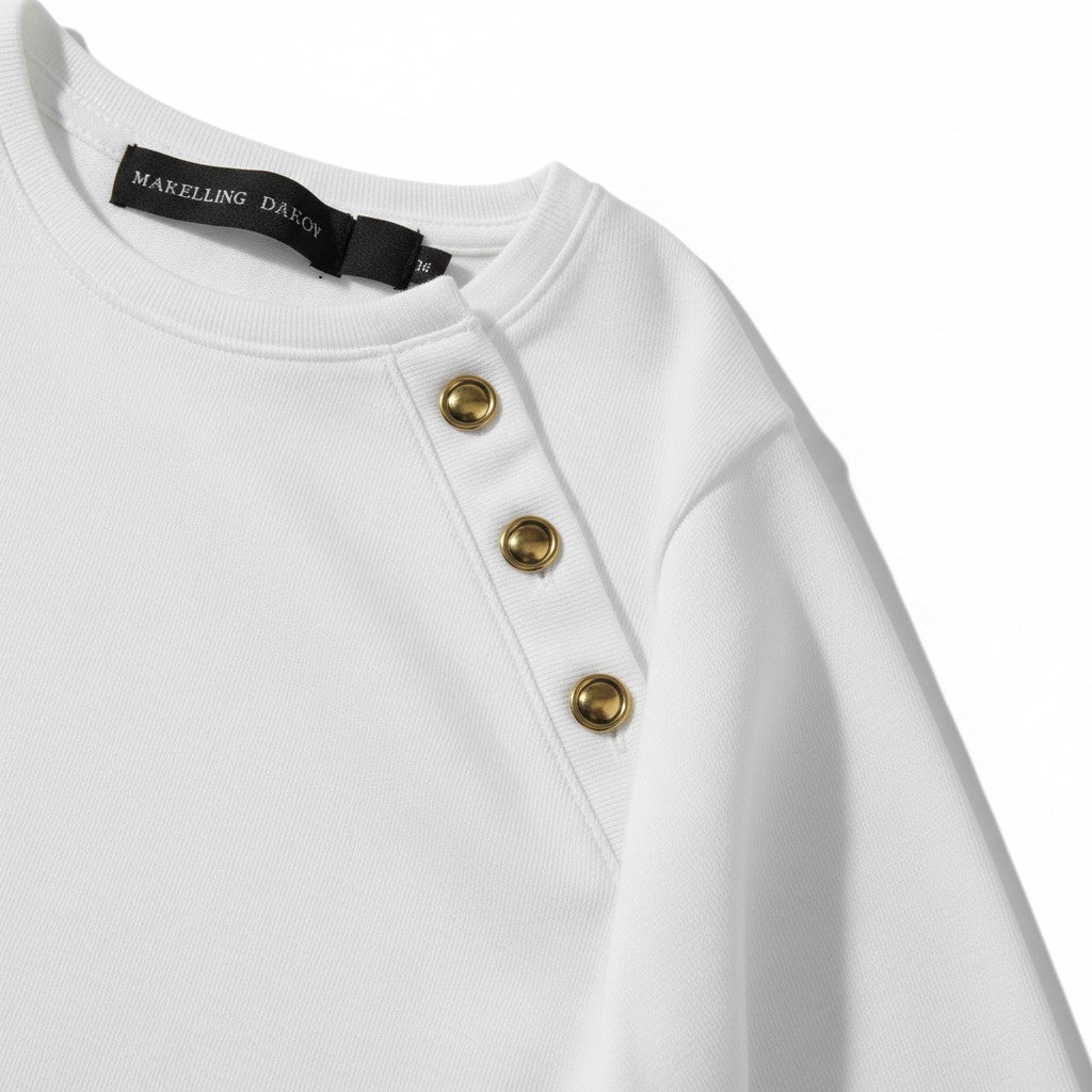 Camisa Gofre Vintage Blanca