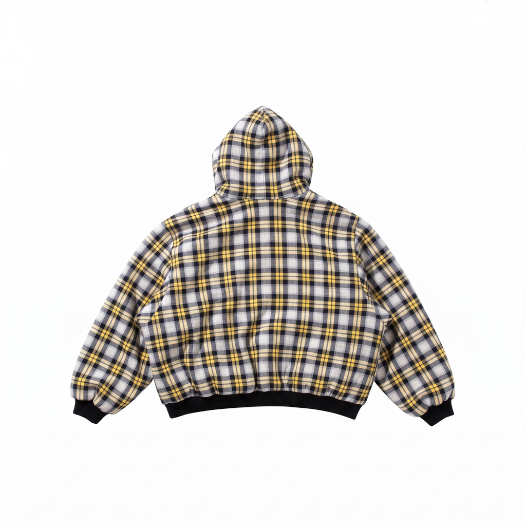 Chaqueta Varsity Bomber con Forro Escocés