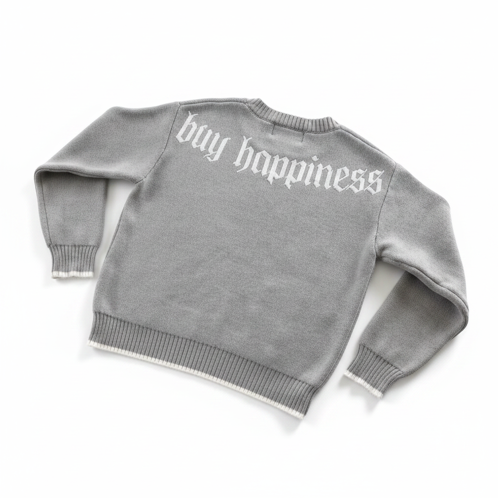 Sweater Buy Happiness - vista trasera